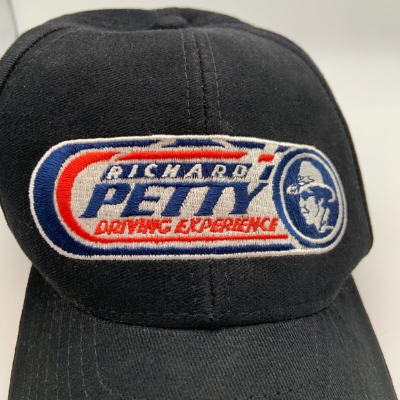 Vintage Richard Petty Driving Experience Baseball Cap Hat Black - Picture 2 of 14